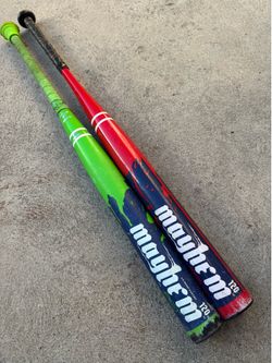 Worth Mayhem Softball Bats 34” In Solid Condition Have More Softball And Baseball Equipment $50 Each