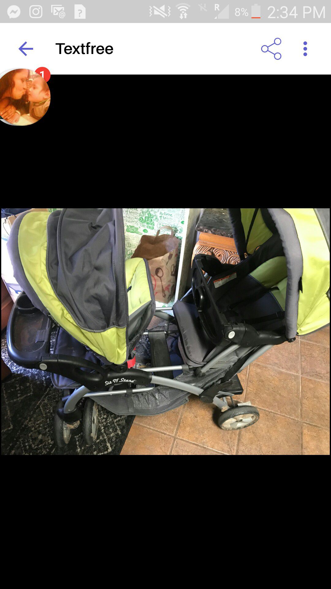 selling a double stroller like new