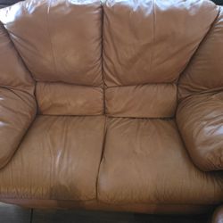 Leather Couch Set