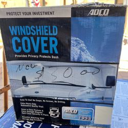 Adco Deluxe RV Windshield Cover for Class B and Class C Motorhomes - White Item # 2408   CHEVY 1997 To 2000