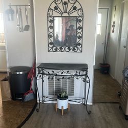 Mesa Con Espejo Color Negro