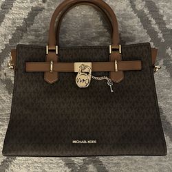 Michael Kors Hamilton Medium Logo Satchel Bag