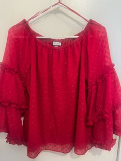 Red dress up shirt size M