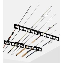 Steel Fishing Rod Racks Wall or Ceiling Fishing Rod/Pole Rack Holder Storage