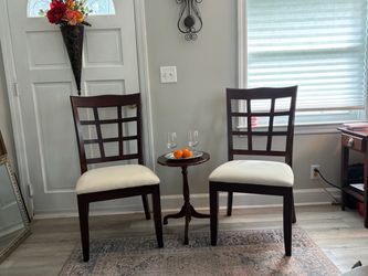 Dining Chairs and Tilt-Top Pedestal Table