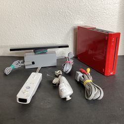 Nintendo Wii  Red  Super Mario Bros Edition 