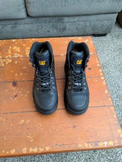 Steel toed work boots