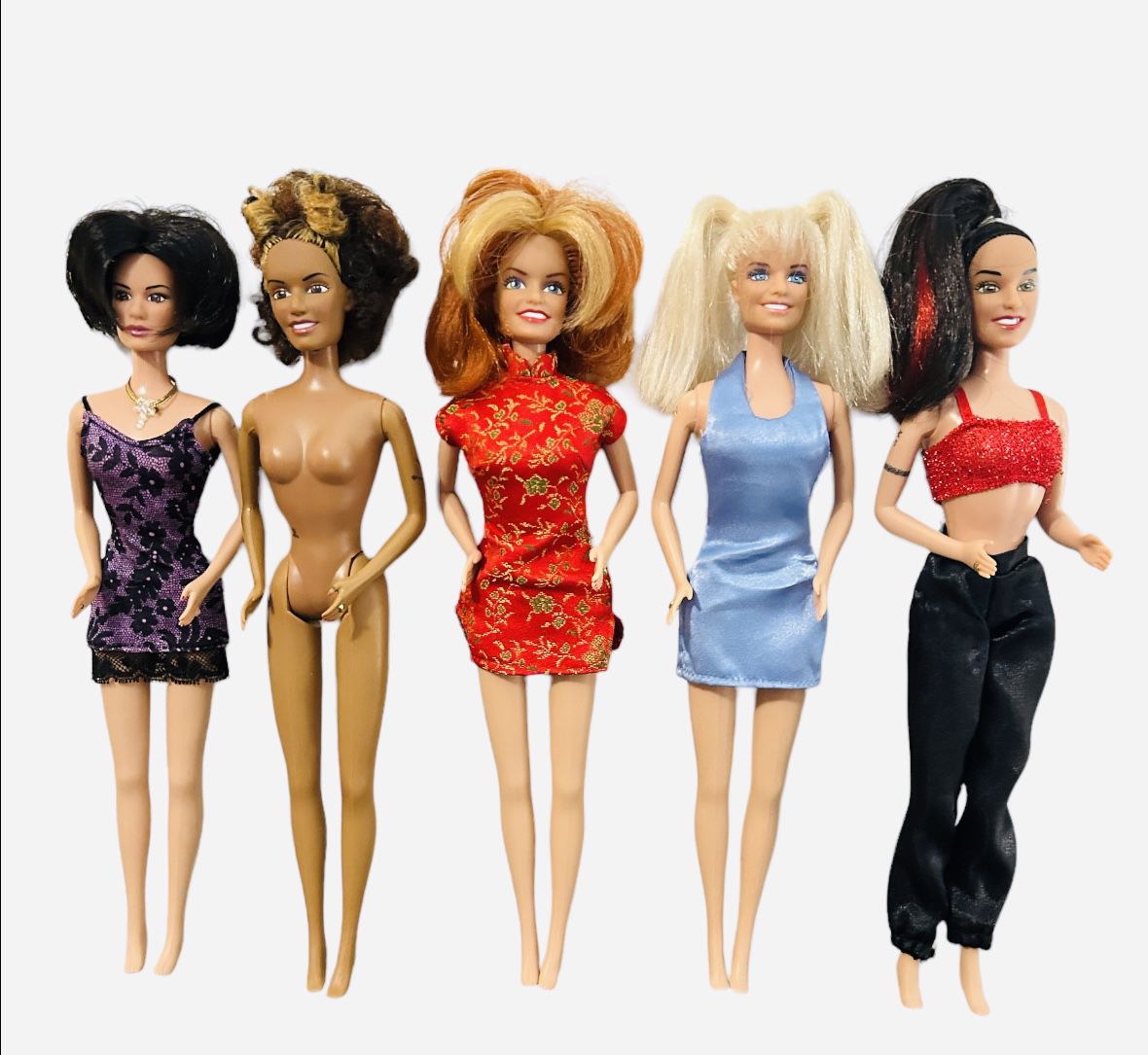 Lot 5 Vintage Spice Girls On Tour Dolls 1998