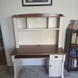 Realspace® Shore Mini Solutions Computer Desk With Hutch, Antique White