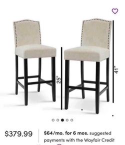 new Set of 2 Bar Stools,