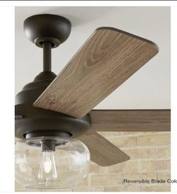 56" ceiling fan with light kit and remote control
