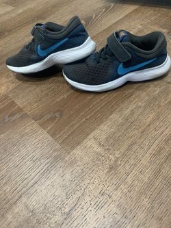 Kid Boy NIKE Revolution 4 Blue Shoes Sneakers Size 13c