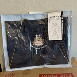 THE MONSTERS FALL IN WILD SERIES-Denim Apron Bag