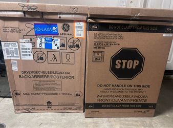 BRAND NEW IN BOX GE Profile Washer & Dryer Set – 1,500 OBO