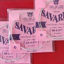 3 Savarez Guitar Strings 524R 525R 526R
