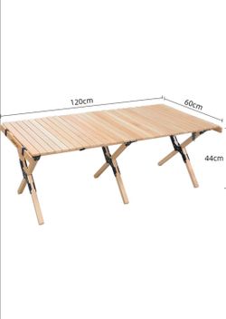 Folding Picnic Table, Portable Camping Table with Carry Bag,