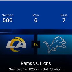 Rams Vs Lions