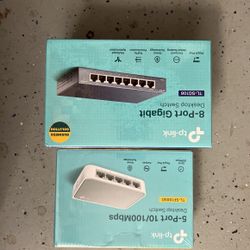 TP-Link 5 Port 10/100mbps + 8 Port Gigabit Desktop Switch