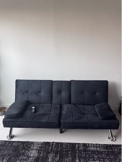 Sofá cama negro