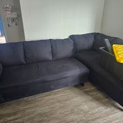 Black sectional couch