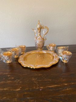 Vintage style coffee, tea set