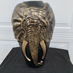 Painted Elephant Vase