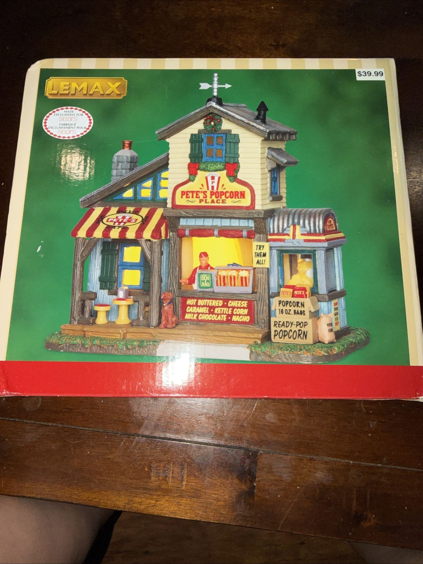 Lemax Pete’s Popcorn Place Christmas Village