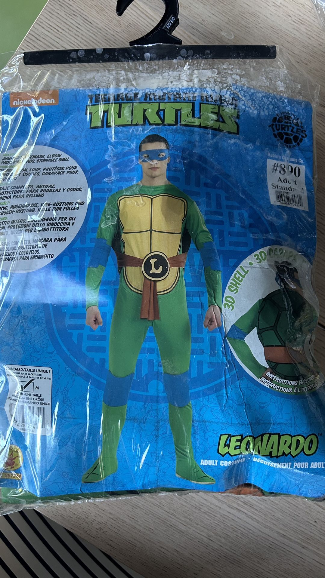 Adult Turtle Halloween Costume Size Medium For Men