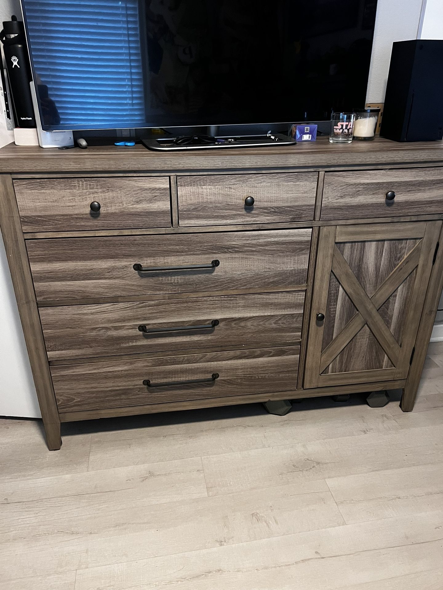 Bed Frame, Dresser And Nightstand