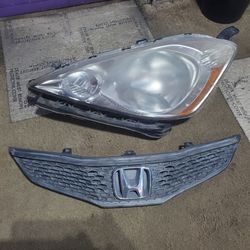 2009 2010 2011 2012 2013 Honda Fit Headlight Left And grill 