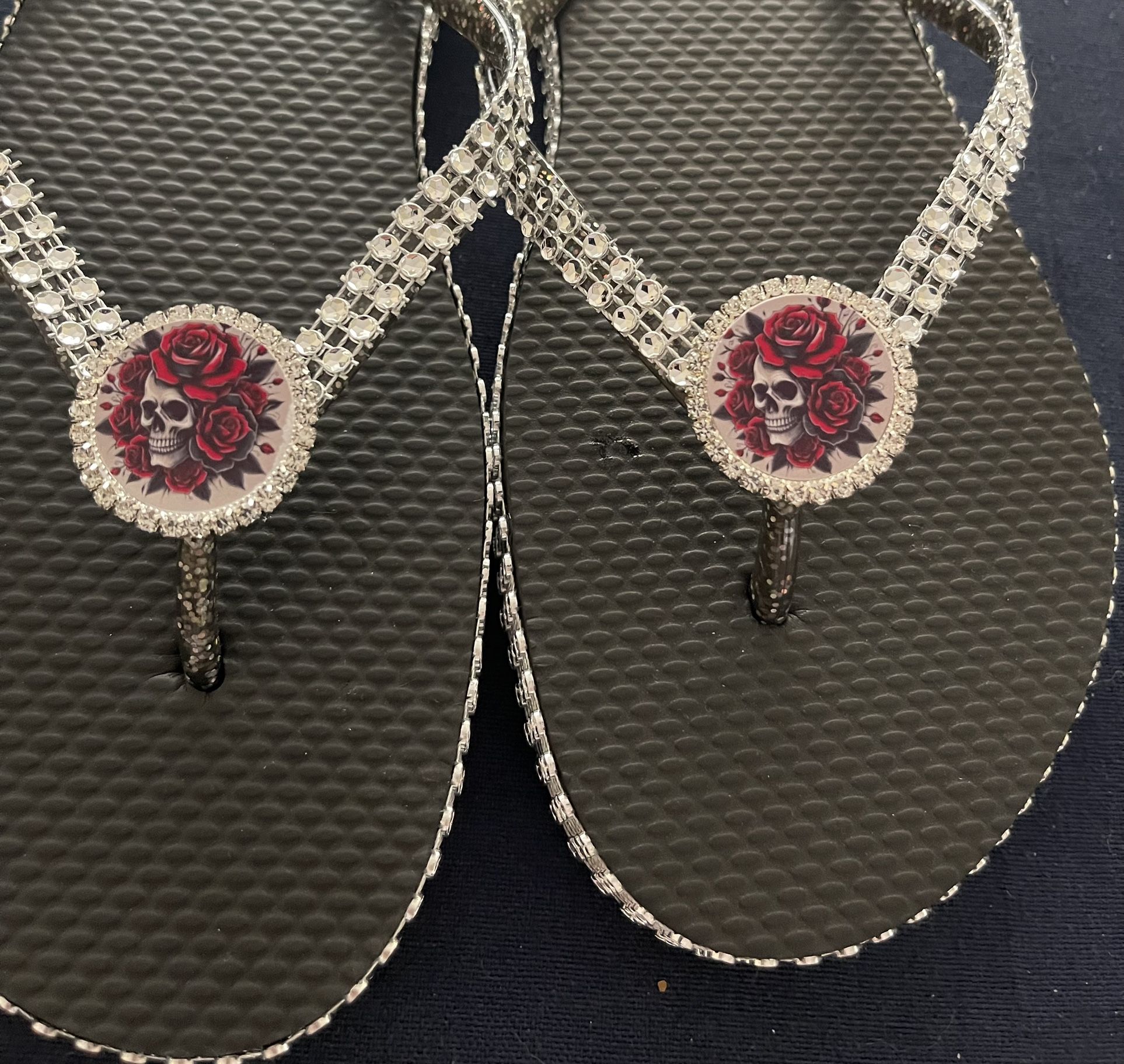 Skull Flip Flops