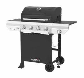 4-Burner Gas Grill with Side Burner (missing side burner decorative face)