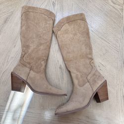 NEW Women’s 7.5 Mi IM Juliette Suede Cowboy Cowgirl Boots