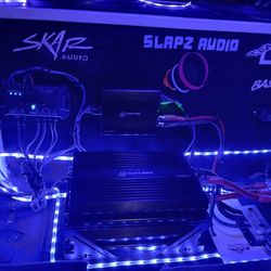 Two Slapz Audio 3ks With Amp Rack
