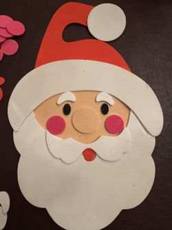 4- Santa Face Foam Kids Craft Kits