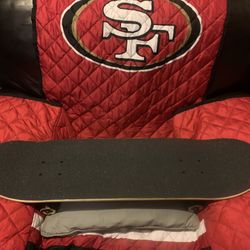 Santa Cruz Black & Gold Skateboard