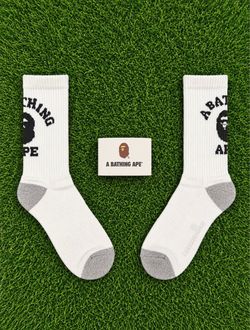 White Bape Socks