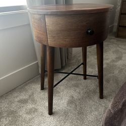 Wood End Table