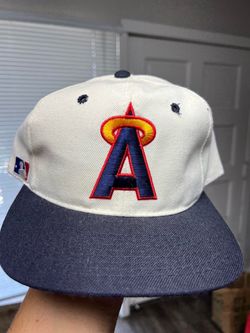 Rare Vintage 90's MLB California Angels White Dome Sports Specialties SnapBack Hat