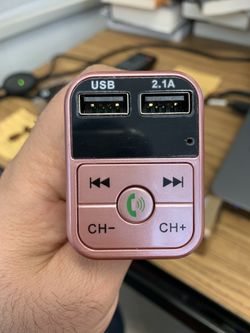 Wireless Bluetooth Car kit handsfree talk MP3 player fm transmitter dual car charger