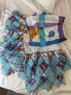 Vintage Pooh crib sheets