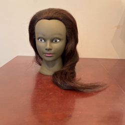 NEW Female Mannequin Head Brunette With Table Clamp