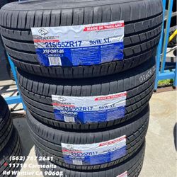 215/55/17 Atlander New Set of Tires Installed and Balanced Set de Llantas Nuevas Instaladas y Balanceadas