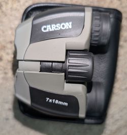 Carson MiniScout 7x18mm Compact/Lightweight Binoculars w Case