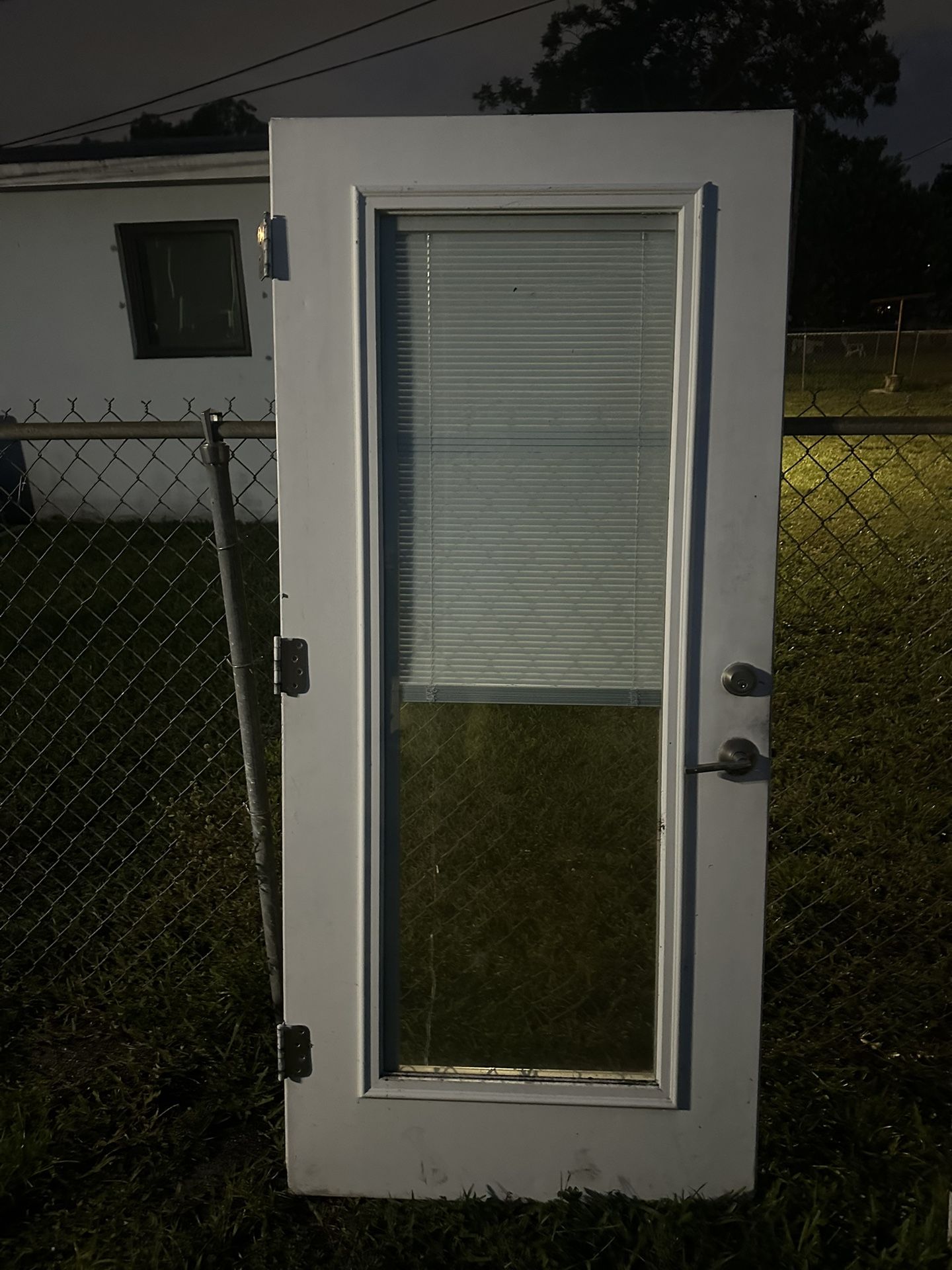 Impact Exterior Door With Blind