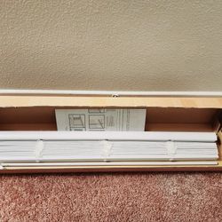 Champion TruTouch Cordless Blinds 29" x 72" White Cordless 1" Vinyl Mini Blind
