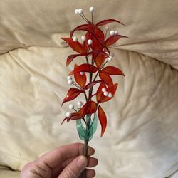 Rare antique glass flowers 
