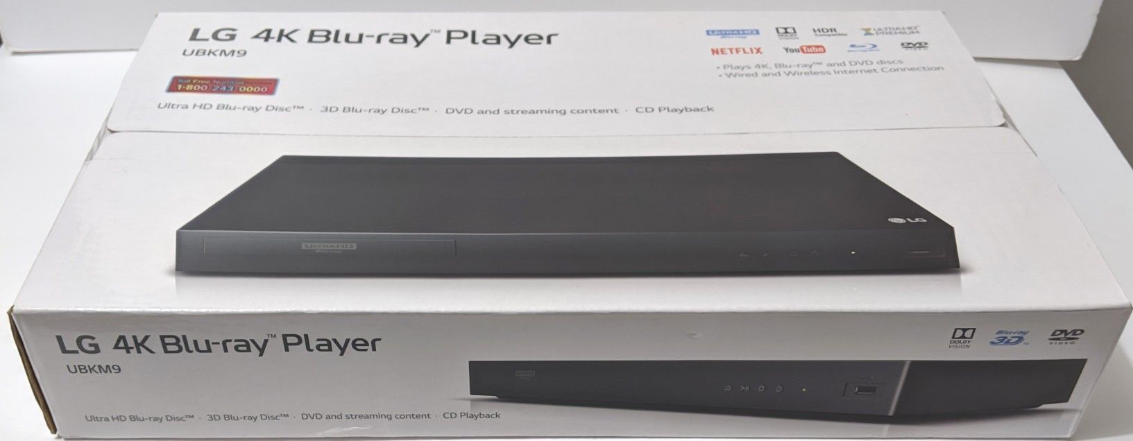 LG UBKM9 4K Ultra-HD Blu-ray Disc Player