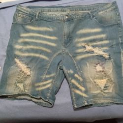 Plus Size Men Jean Shorts 