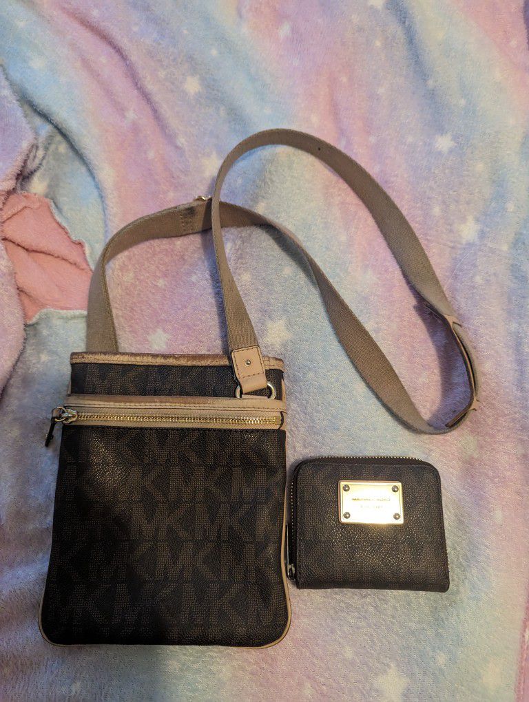 Mk Crossbody Purse With Matching Wallet 